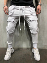 Load image into Gallery viewer, Casual Fitness Male Sportswear Tracksuit Sweatpants Men Pants Trendy Men's Hip Hop Pants Mens Joggers Solid Multi-pocket Pants
