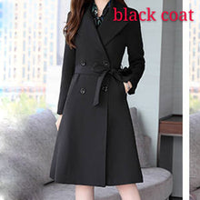 Load image into Gallery viewer, Spring Autumn Trench Coat Slim OL Ladies Trench Coat Women Dress Women Windbreakers Plus Size Two Pieces Women Sets Trench Coats
