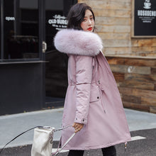 Load image into Gallery viewer, New Women Long Coat Autumn Winter Warm Velvet Thicken Faux Fur Coats Parka Female Solid Big Pocket Jacket Outwear

