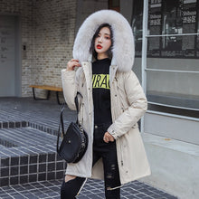 Load image into Gallery viewer, New Women Long Coat Autumn Winter Warm Velvet Thicken Faux Fur Coats Parka Female Solid Big Pocket Jacket Outwear
