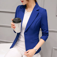 Load image into Gallery viewer, Elegant Business Lady Jacket New 2020 Women Full Sleeve Work Blazer Female Casual Coat Six Color Available

