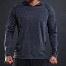 Load image into Gallery viewer, FLORATA NEW Trendy Autumn Men T Shirt Casual Long Sleeve Slim Men's Basic Tops Tees Stretch T-shirt Comfortable Hooded T Shirt
