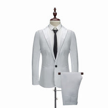Load image into Gallery viewer, Puimentiua 2019 New Male Wedding Prom Suit Green Slim Fit Tuxedo Men Formal Business Work Wear Suits 2Pcs Set (Jacket+Pants)
