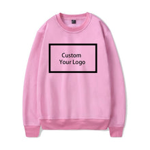 Load image into Gallery viewer, WAMNI Customized logo Print Hoodies wholesale Sweatshirts Cotton Hoodies Unisex DIY Logo Streetwear Drop Shipping clothing
