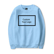 Load image into Gallery viewer, WAMNI Customized logo Print Hoodies wholesale Sweatshirts Cotton Hoodies Unisex DIY Logo Streetwear Drop Shipping clothing
