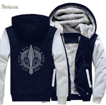 Load image into Gallery viewer, Odin Vikings Hoodie Men Viking Berserker Stylish Jacket 2018 Winter Brand Warm Fleece Hip Hop Hooded Sweatshirt Coat Homme 5XL
