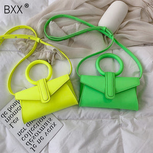 [BXX] Women's Single Shoulder Crossbody Bag All-match Flap 2020 Casual Laides Mini Portable Handbag Chic Chest Waist Bag HE951