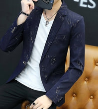 Load image into Gallery viewer, HO 2020 Men &#39;s casual collar collar blazers youth handsome trend Slim print blazers   5XL   6XL
