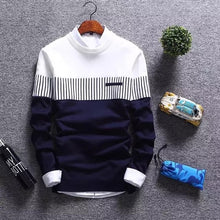 Load image into Gallery viewer, 2020 New Men's Autumn Winter Pullover Wool Slim Fit Striped Knitted Sweaters Mens Brand Clothing Casual pull homme hombre
