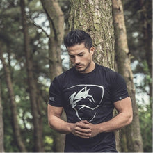 Load image into Gallery viewer, New ALPHALETE Men&#39;s T-Shirts  Fashion Short Sleeved Fitness Bodybuilding Shirt For Men Workout Slim Fit Cotton tee tops
