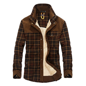 Mountainskin Men's Warm Jacket Fleece Thick Army  Coat Autumn Winter Jacket Men Slim Fit Clothing Mens Brand Clothing SA831