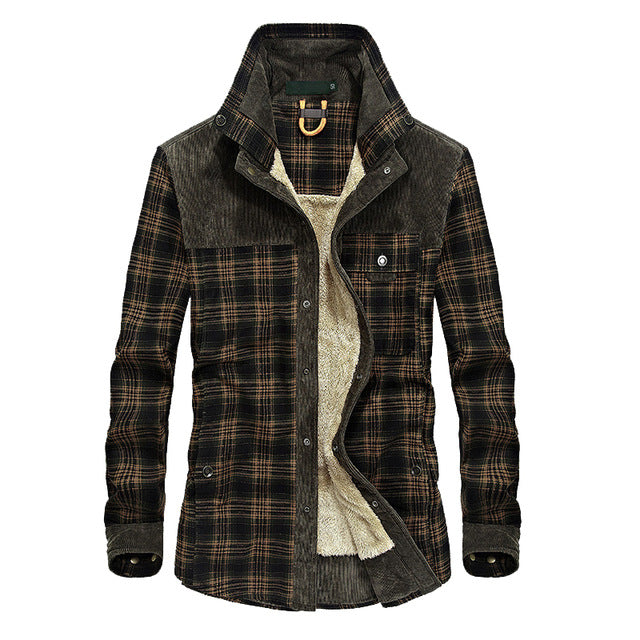 Mountainskin Men's Warm Jacket Fleece Thick Army  Coat Autumn Winter Jacket Men Slim Fit Clothing Mens Brand Clothing SA831