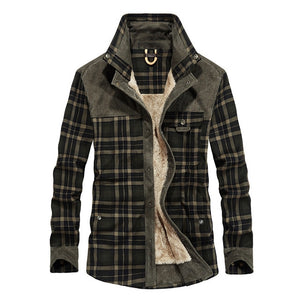 Mountainskin Men's Warm Jacket Fleece Thick Army  Coat Autumn Winter Jacket Men Slim Fit Clothing Mens Brand Clothing SA831