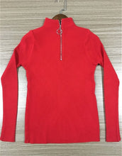 Load image into Gallery viewer, OCEANLOVE Zipper Half Turtleneck Sweater Women Solid Slim Autumn Winter Clothes 2020 Sueter Mujer Basic Fashion Pullovers 12605
