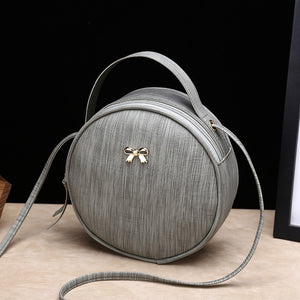 Classic Texture Shoulder Bags For Women 2019 Fashion Crossbody Round Bag Mini Handbag Leather Phone Coin Purse Female Ladies Bag