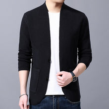Load image into Gallery viewer, Sweater Cardigan Men's 2019 Spring and Autumn New Single-breasted Slim Wool Knit V-neck Cardigan Jacket High Quality
