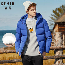 Load image into Gallery viewer, SEMIR Winter Jacket Men 2019 New Couples Thick Coats 90% Duck Down Ultra-light Slim Hooded Cotton-Padded Solid Outwear Man
