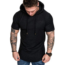 Load image into Gallery viewer, T Shirt Hoodie Slim Fit Casual Short Sleeve T Shirt Men 2019 Sport Summer Spring Large Size Casual Men's T-shirt Tops Tee 19APR2
