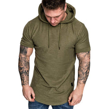 Load image into Gallery viewer, T Shirt Hoodie Slim Fit Casual Short Sleeve T Shirt Men 2019 Sport Summer Spring Large Size Casual Men's T-shirt Tops Tee 19APR2
