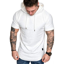 Load image into Gallery viewer, T Shirt Hoodie Slim Fit Casual Short Sleeve T Shirt Men 2019 Sport Summer Spring Large Size Casual Men's T-shirt Tops Tee 19APR2
