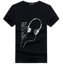 Load image into Gallery viewer, SWENEARO 2019 Summer Men T-Shirts Plus Size 4XL-5XL Tee Shirt Short Long line headset cartoon printing Men&#39;s Clothing Tee Shirt
