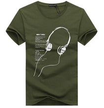 Load image into Gallery viewer, SWENEARO 2019 Summer Men T-Shirts Plus Size 4XL-5XL Tee Shirt Short Long line headset cartoon printing Men&#39;s Clothing Tee Shirt
