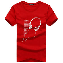 Load image into Gallery viewer, SWENEARO 2019 Summer Men T-Shirts Plus Size 4XL-5XL Tee Shirt Short Long line headset cartoon printing Men&#39;s Clothing Tee Shirt
