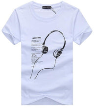 Load image into Gallery viewer, SWENEARO 2019 Summer Men T-Shirts Plus Size 4XL-5XL Tee Shirt Short Long line headset cartoon printing Men&#39;s Clothing Tee Shirt
