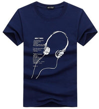 Load image into Gallery viewer, SWENEARO 2019 Summer Men T-Shirts Plus Size 4XL-5XL Tee Shirt Short Long line headset cartoon printing Men&#39;s Clothing Tee Shirt
