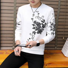 Load image into Gallery viewer, Spring and Autumn New men's printed long-sleeved T-shirt teen round neck bottom top fashion casual men's clothing
