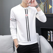 Load image into Gallery viewer, Spring and Autumn New men's printed long-sleeved T-shirt teen round neck bottom top fashion casual men's clothing

