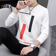 Load image into Gallery viewer, Spring and Autumn New men's printed long-sleeved T-shirt teen round neck bottom top fashion casual men's clothing
