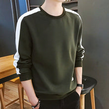 Load image into Gallery viewer, Spring and Autumn New men's printed long-sleeved T-shirt teen round neck bottom top fashion casual men's clothing
