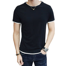 Load image into Gallery viewer, 2020 Summer Fashion Men's T Shirt Casual Patchwork Short Sleeve Men T-Shirt Mens Clothing Casual Slim Fit Hip-Hop Top Tees 5XL
