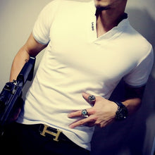 Load image into Gallery viewer, 2020 Summer Fashion Men's T Shirt Casual Patchwork Short Sleeve Men T-Shirt Mens Clothing Casual Slim Fit Hip-Hop Top Tees 5XL
