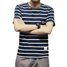 Load image into Gallery viewer, 2020 Summer Fashion Men's T Shirt Casual Patchwork Short Sleeve Men T-Shirt Mens Clothing Casual Slim Fit Hip-Hop Top Tees 5XL
