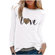 Load image into Gallery viewer, Winter Tshirt Womens Casual Print Shirts O-neck Long Sleeve Top Loose T-shirt 3xl Basic Clothing Camisas De Moda Mujer 2020
