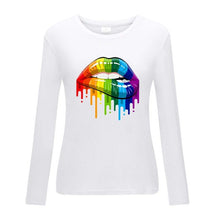 Load image into Gallery viewer, Winter Tshirt Womens Casual Print Shirts O-neck Long Sleeve Top Loose T-shirt 3xl Basic Clothing Camisas De Moda Mujer 2020
