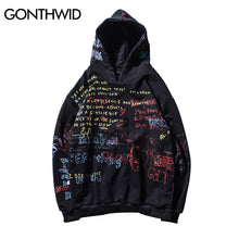Load image into Gallery viewer, GONTHWID Hip Hop Graffiti Hoodies Mens 2020 Autumn Casual Pullover Sweats Hoodie Male Fashion Skateboards Sweatshirts
