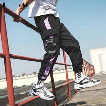 Load image into Gallery viewer, 2020 Spring Hip Hop Joggers Men Black Harem Pants Multi-pocket Ribbons Man Sweatpants Streetwear Casual Mens Pants M-3XL
