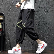 Load image into Gallery viewer, 2020 Spring Hip Hop Joggers Men Black Harem Pants Multi-pocket Ribbons Man Sweatpants Streetwear Casual Mens Pants M-3XL
