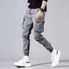 Load image into Gallery viewer, 2020 Spring Hip Hop Joggers Men Black Harem Pants Multi-pocket Ribbons Man Sweatpants Streetwear Casual Mens Pants M-3XL
