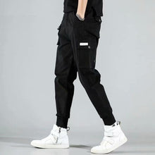 Load image into Gallery viewer, 2020 Spring Hip Hop Joggers Men Black Harem Pants Multi-pocket Ribbons Man Sweatpants Streetwear Casual Mens Pants M-3XL
