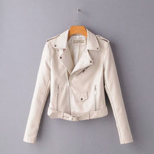 Load image into Gallery viewer, New Arrival 2020 brand Winter Autumn Motorcycle leather jackets yellow leather jacket women leather coat  slim PU jacket Leather
