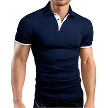 Load image into Gallery viewer, NIBESSER Mens Polo Shirt 2019 New Summer Short Sleeve Turn-over Collar Slim Tops Casual Breathable Solid Color Business Shirt
