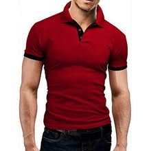 Load image into Gallery viewer, NIBESSER Mens Polo Shirt 2019 New Summer Short Sleeve Turn-over Collar Slim Tops Casual Breathable Solid Color Business Shirt
