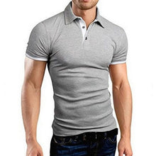 Load image into Gallery viewer, NIBESSER Mens Polo Shirt 2019 New Summer Short Sleeve Turn-over Collar Slim Tops Casual Breathable Solid Color Business Shirt
