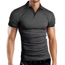 Load image into Gallery viewer, NIBESSER Mens Polo Shirt 2019 New Summer Short Sleeve Turn-over Collar Slim Tops Casual Breathable Solid Color Business Shirt
