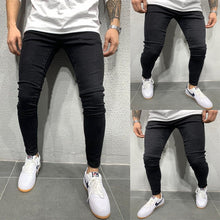 Load image into Gallery viewer, Stretch Skinny Jeans Men Brand New Hip Hop Mens Biker Denim Pants Trousers Casual Slim Fit Black Pencil Pants Plus Size S-3XL
