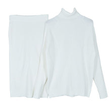 Load image into Gallery viewer, MVGIRLRU Autumn Women&#39;s Turtleneck Knit Sweater + Slim Skirt Two-Piece Set
